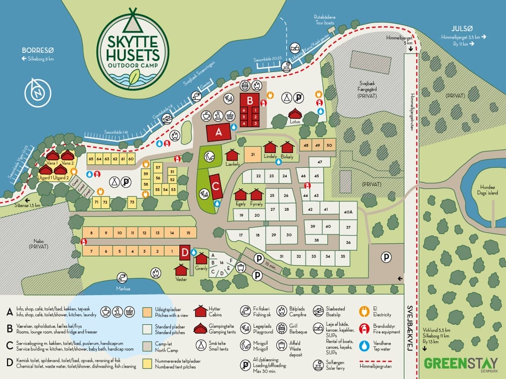 - Skyttehusets Camping - Site Map